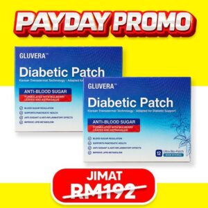 PAYDAY PAKEJ RAWAT ( 2 KOTAK GLUVERA DIABETIC PATCH )