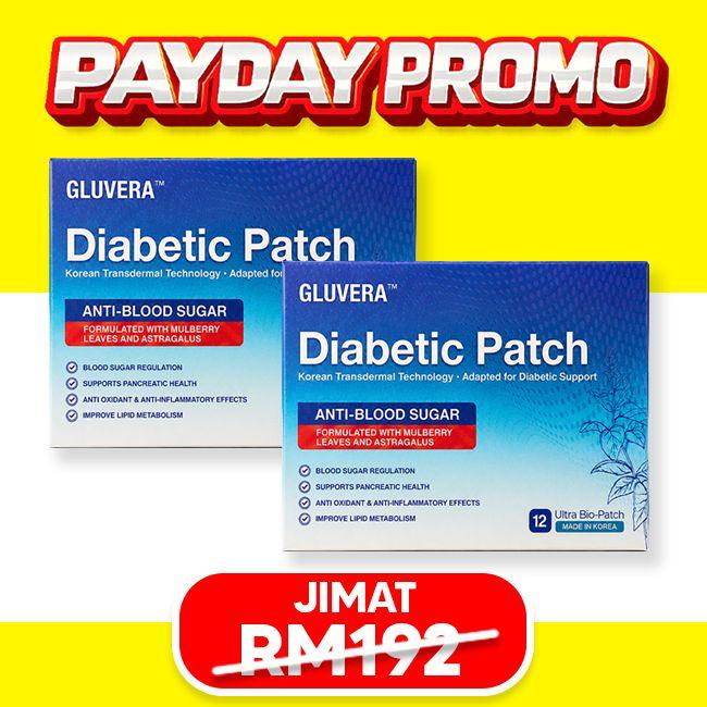 PAYDAY PAKEJ RAWAT ( 2 KOTAK GLUVERA DIABETIC PATCH )